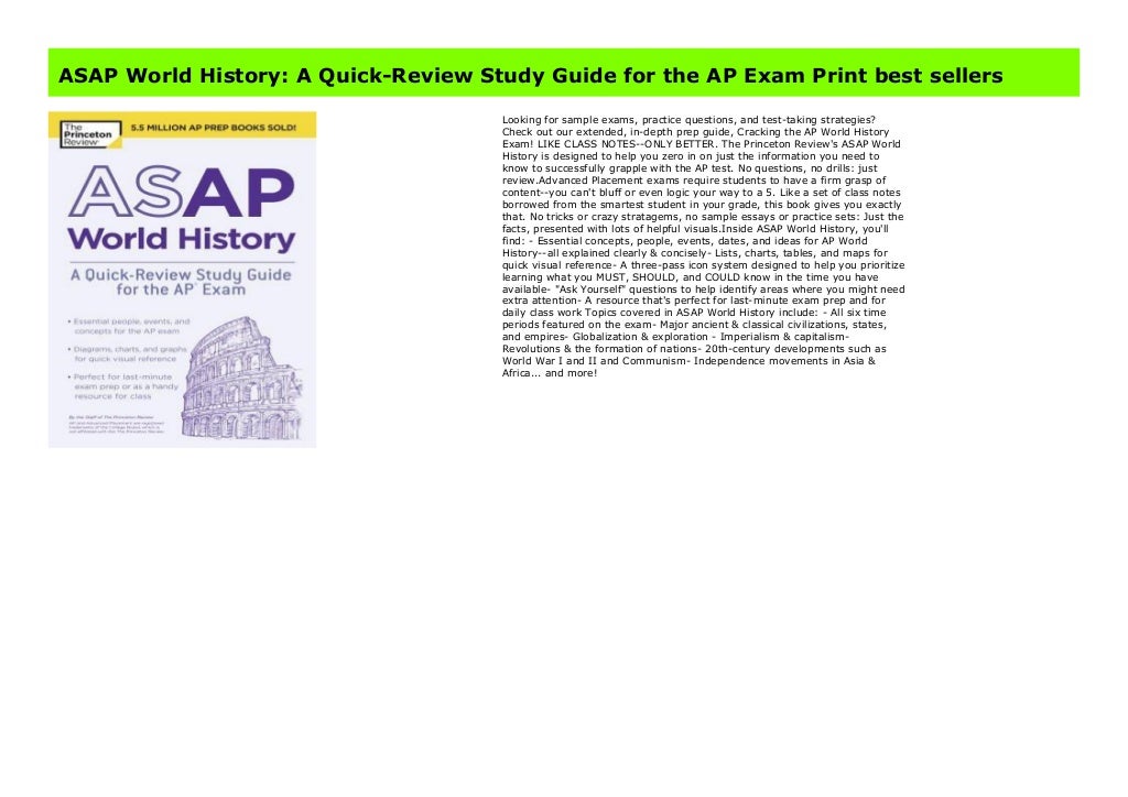 ASAP World History A QuickReview Study Guide for the AP Exam Print
