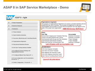 ASAP 8 in SAP Service Marketplace - Demo




© 2011 SAP AG. All rights reserved.        Confidential   16
 