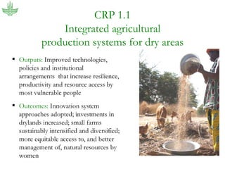 The new CGIAR: Food security, global change and international agricultural research for development