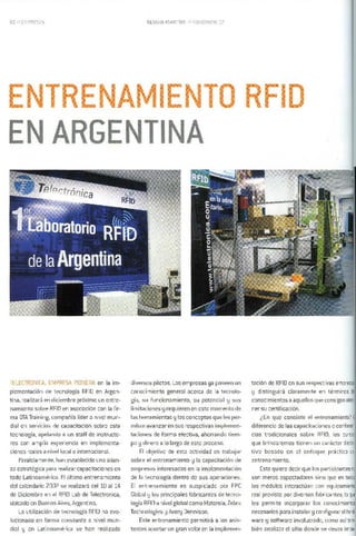 Entrenamiento RFID en Argentina