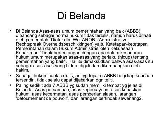 Asas asas umum pemerintahan yang baik
