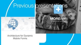 Previous presentations
 