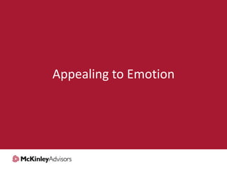 Appealing to Emotion

 
