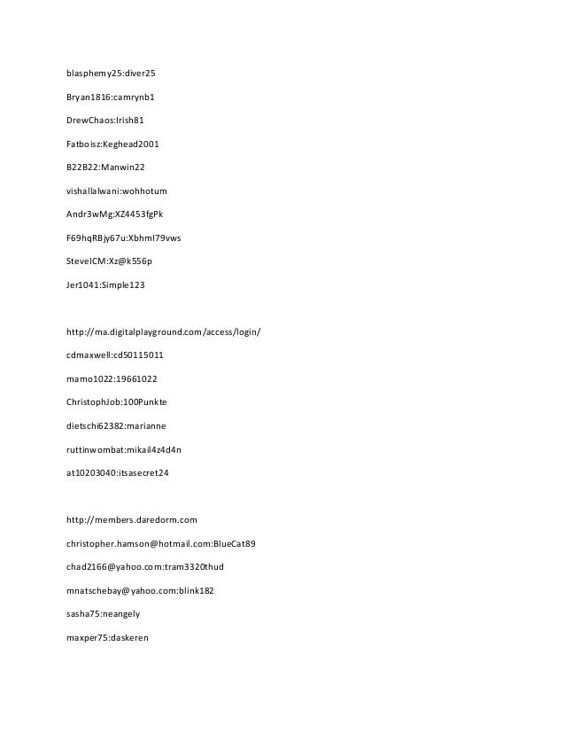 free porn passwords dnxx