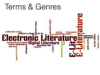 Terms & Genres 
 