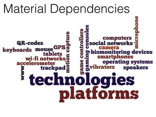 Material Dependencies 
 
