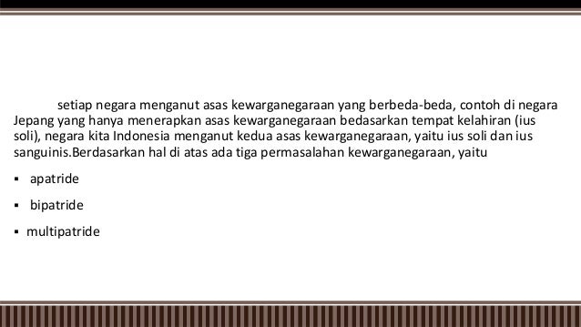 Negara Yang Menganut Ius Soli Dan Ius Sanguinis u2013 Sekali