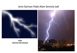 Jenis Garisan Pada Alam Semula Jadi Kilat (Garisan Bercahaya) 