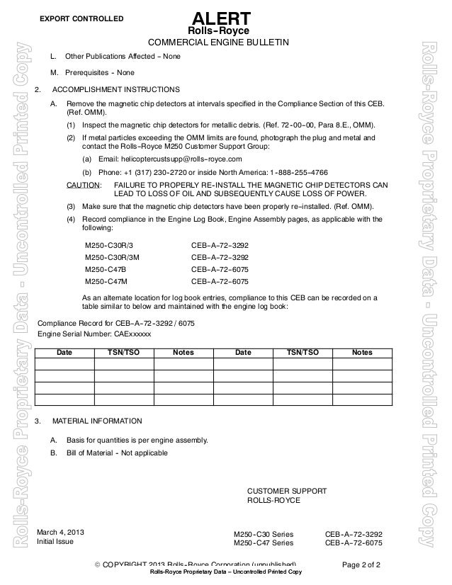 Alert Service Bulletin ASB 4071399 Bell 407