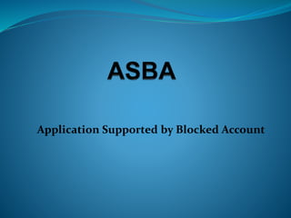 Application Supported by Blocked Account
 