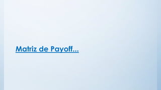 Matriz de Payoff...
 