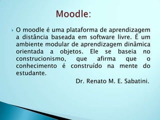                                  Guimarães Rosa.Os AVAs devem ser claros e nos permitir a interação. Ou seja estimular e desafiar  a cada um a reinventar estratégias de aprendizagem.Quero aqui compartilhar de algumas dessas ferramentas que nos auxiliam no aprendizado coletivo.