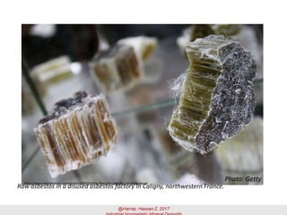 Raw asbestos in a disused asbestos factory in Caligny, northwestern France.
Photo: Gettyhttps://www.newstatesman.com/sci-tech/2014/03/killer-dust-why-asbestos-still-killing-people
 