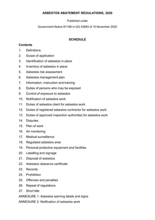 Asbestos Abatement Regulations, 2020 GG43893.pdf