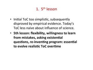 Alternatives to Slash and Burn Programme: what have we learned, where to next?