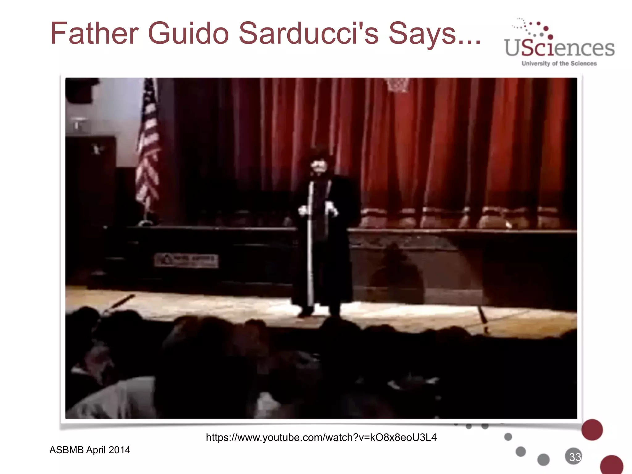 What happens if we stay with lower
order thinking?
33
ASPET April 2014
 