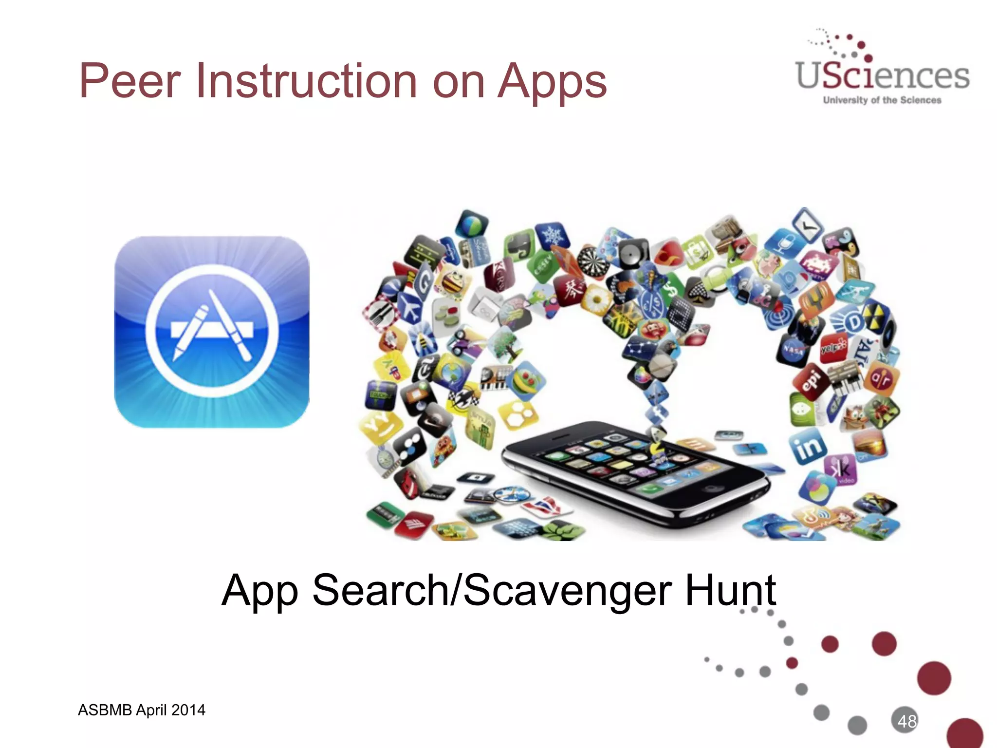 ASBMB April 2014
Flipped In-Class Exercises:  
Students Engaged with Audience
Response System
48
ResponseWareTurningPoint AnyWhere
www.rwpoll.com
 