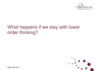 ASBMB April 2014
PI Moves Us Up Bloom’s Taxonomy...
32
Ref: Andrew Churches, http://edorigami.wikispaces.com
 