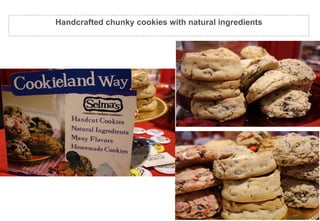 Chunky hand cut cookies Handcrafted chunky cookies with natural ingredients 