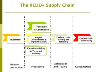 The Private Sector and REDD+ : Trends, Challenges and Opportunities
