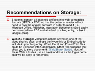 ExamplesDigital Stories in ePortfoliosDigital Narratives in Online Video Formats