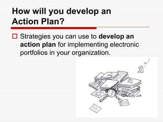 Teacher SkillsModel all of student competencies PLUS:Articulate the difference between assessment OF learning and assessment FOR learningImplement classroom-based assessment FOR learning strategiesProvide/facilitate specific and detailed feedback to learners about their learningSupport student reflection through modeling and research-based practicesCreate an environment that facilitates students' deep learningModify instruction based on what teachers are learning about their students’ reflectionhttp://electronicportfolios.org/teachers/competencies.html