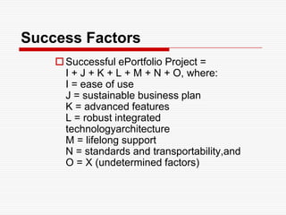 Next StepsBrainstorm Action Plan StepsWhat is on your “to do” list?What changes need to happen?What support do you need?Build web-based resource on ePortfolios in your school