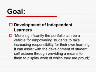 Learning to Learn Portfolio ModelIan FoxBucklands Beach Intermediate School, Auckland, New Zealand