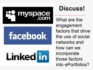 Goal:Development of Independent Learners“More significantly the portfolio can be a vehicle for empowering students to take increasing responsibility for their own learning. It can assist with the development of student self esteem through providing a means for them to display work of which they are proud;”