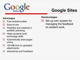 Planning IssuesWhat is your purpose?Software capabilities: allow interaction between faculty and students around learning activities and products