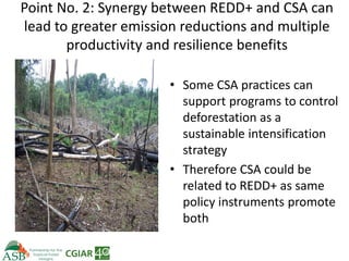 Climate Smart Agriculture -ASB World Bank Presentation