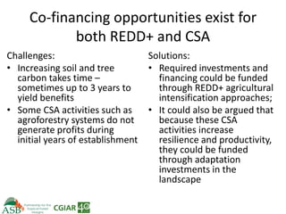 Climate Smart Agriculture -ASB World Bank Presentation