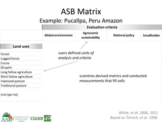 Climate Smart Agriculture -ASB World Bank Presentation