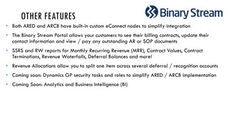 OTHER FEATURES
•
•
•
•
•
•
 