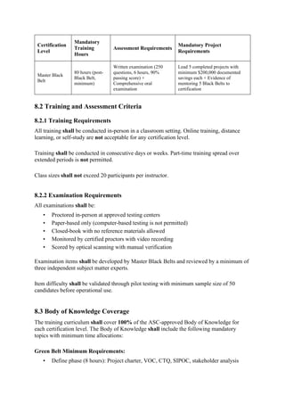 Asc Reference ASC-PCS-0012017.pdf Lean Six Sigma Accreditation standard from ASC | PDF