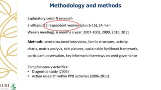 Women's empowerment through seed improvement and seed governance: evidence from participatory barley breeding in pre-war Syria