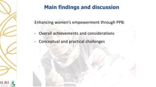 Women's empowerment through seed improvement and seed governance: evidence from participatory barley breeding in pre-war Syria