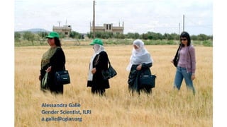 Women's empowerment through seed improvement and seed governance: evidence from participatory barley breeding in pre-war Syria