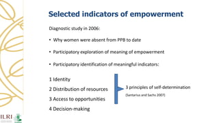 Women's empowerment through seed improvement and seed governance: evidence from participatory barley breeding in pre-war Syria
