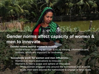 Gender Norms Matter in Aquatic Agricultural Innovation Process: Empirical Insights from Bangladesh