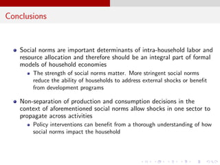 Gender norms and intra-household allocation of labor: a CGE application to household economics