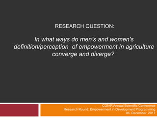 Grafted understandings of empowerment in agriculture: a qualitative gendered comparison of Ethiopian smallholder farmers