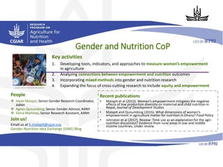 CGIAR Collaborative Platform on Gender Research - Communities of Practice