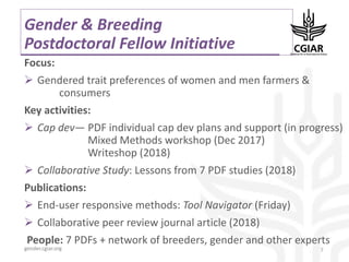 CGIAR Collaborative Platform on Gender Research - Communities of Practice