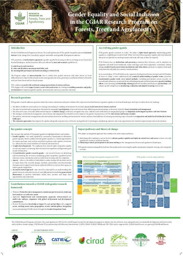 Gender in Forests, Trees and Agroforesty