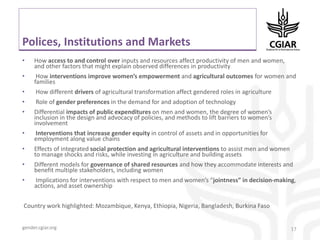 Pre-conference meeting. Gender Research Coordinators and Center Representatives