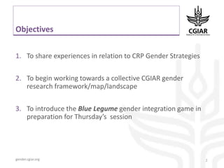 Pre-conference meeting. Gender Research Coordinators and Center Representatives