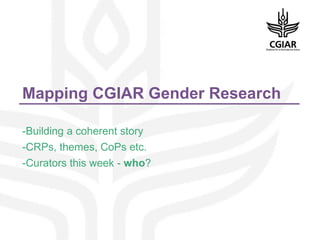 Pre-conference meeting. Gender Research Coordinators and Center Representatives