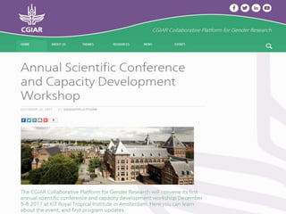 First annual scientific conference - overview