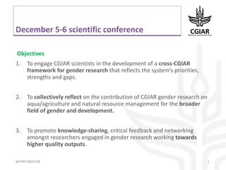 First annual scientific conference - overview